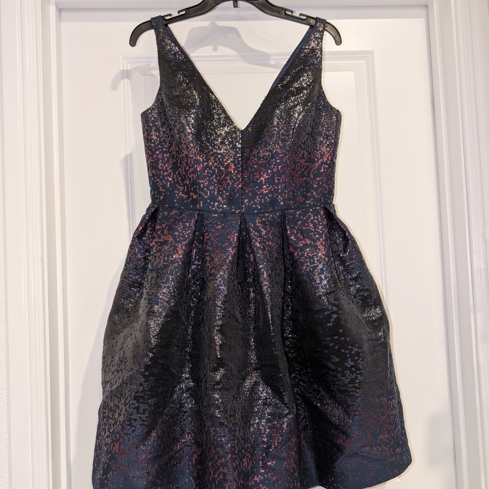 Sparkling Pink and Blue Cocktail Dress By Hadleigh's - Picture 4 of 9